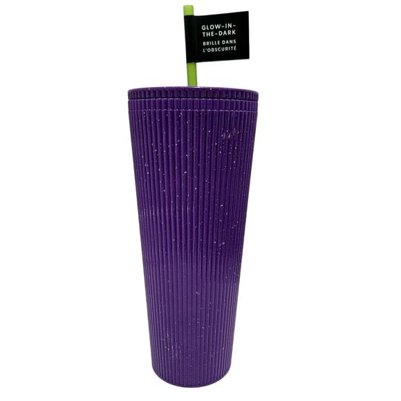 Starbucks 2024 Purple Potion Glow-in-the-Dark Cold Cup Tumbler Venti 24 OZ NWT - Picture 3 of 6